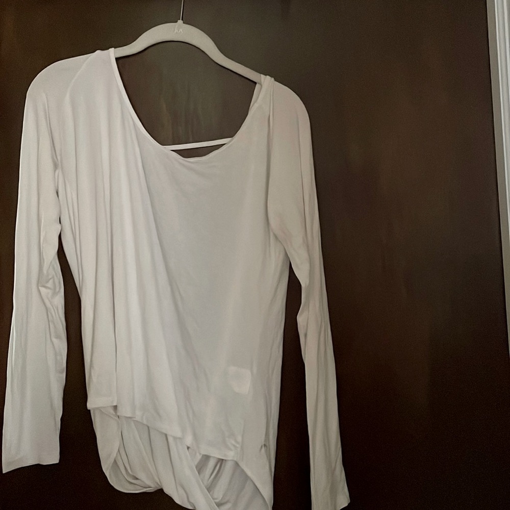 ✨ ZYIA 🌙✨White Namaste Long Sleeve T - Picture 3 of 9